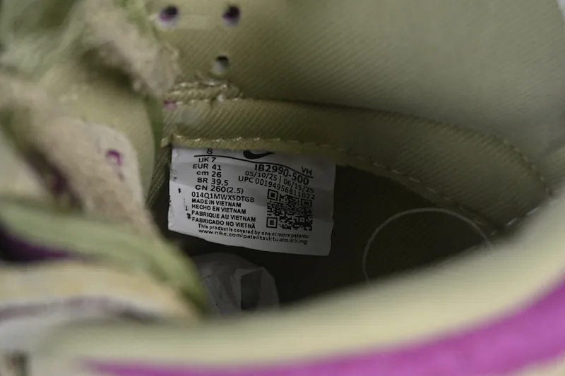 All categories Nk SB Dunk series Nk SB Dunk Low low-top sneakers Nike Dunk Low Panda "Viotech" green and purple panda low-top casual sneakers IB2990-500
